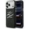 Etui Karl Lagerfeld IML Glitter KL       Diamond Logo do iPhone 17 Pro Max czarny